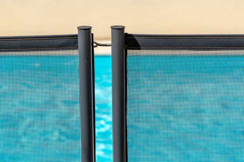 Mesh Pool Fence in Residential Setting