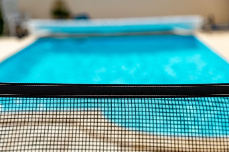 Removable Mesh Pool Fence Close-up